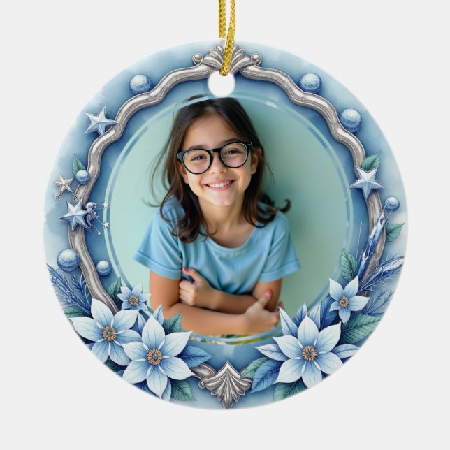 Ornamento De Cerâmica 2 sided Memorial  (Frente)