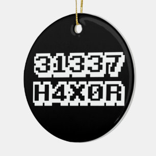 ORNAMENTO DE CERÂMICA 31337 H4X0R