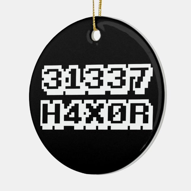 ORNAMENTO DE CERÂMICA 31337 H4X0R (Esquerda)