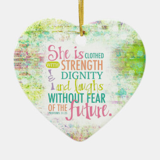 Ornamento De Cerâmica 31:25 artístico dos provérbio