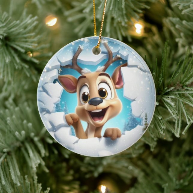 Ornamento De Cerâmica 3D Bebê Natal (Árvore)