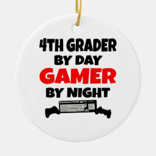 Ornamento De Cerâmica 4º Grader por Day Gamer por Night