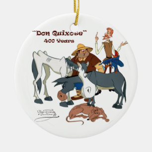 Ornamento De Cerâmica 400 anos de @QUIXOTEdotTV de Don Quixote