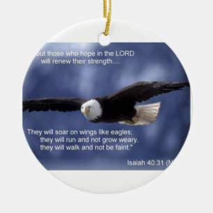 Ornamento De Cerâmica 40:31 de Isaiah