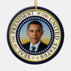 Ornamento De Cerâmica 45º Presidente comemorativo Barack Obama