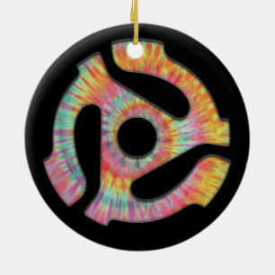 Ornamento De Cerâmica 45 Tie-Dye do adaptador