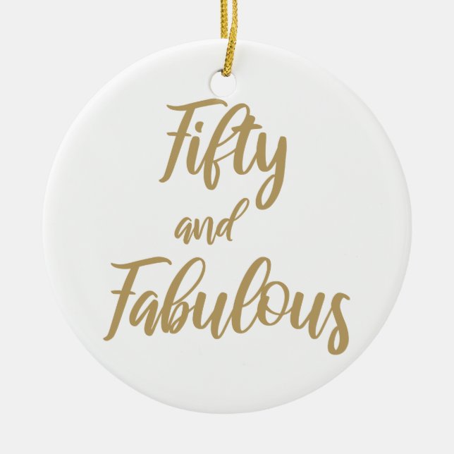 Ornamento De Cerâmica 50º aniversário do Humor (Frente)