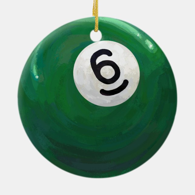 Ornamento De Cerâmica 6 Ball (Traseira)
