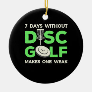 Ornamento De Cerâmica 7 Dias Sem Golf De Disco