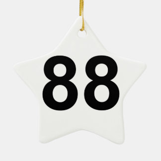 Ornamento De Cerâmica 88 - número oitenta e oito