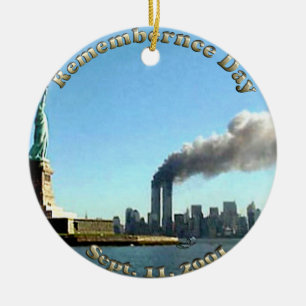 Ornamento De Cerâmica 911 Sept. do dia da relembrança 11, 2001