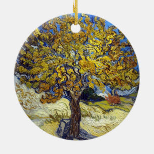 Ornamento De Cerâmica A Amoreira. Vincent Van Gogh.