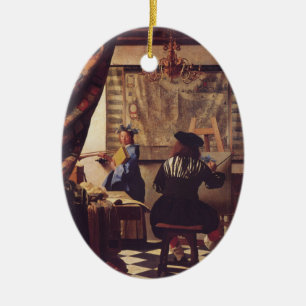 Ornamento De Cerâmica A Arte da Pintura por Johannes Vermeer