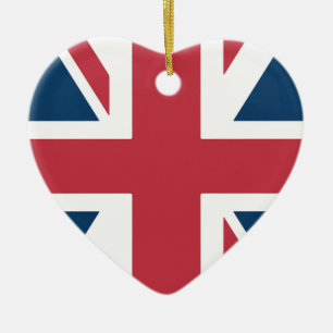 Ornamento De Cerâmica A Bandeira Britânica Union Jack