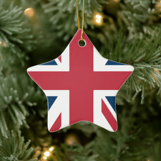 Ornamento De Cerâmica A Bandeira Britânica Union Jack