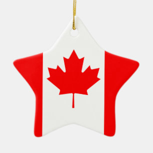 Ornamento De Cerâmica A bandeira canadense, Canadá