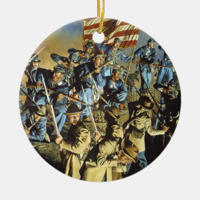 Ornamento De Cerâmica A bandeira velha nunca tocou na terra (Frente)