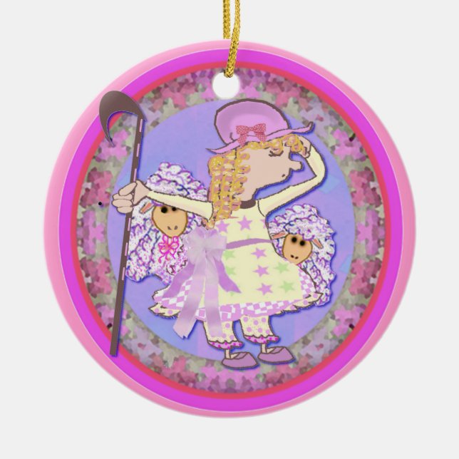 Ornamento De Cerâmica A BO pequena olha (Frente)