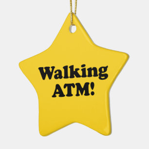Ornamento De Cerâmica A caminhar no ATM!