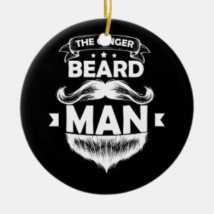 Ornamento De Cerâmica A camiseta Ginger Beard Man