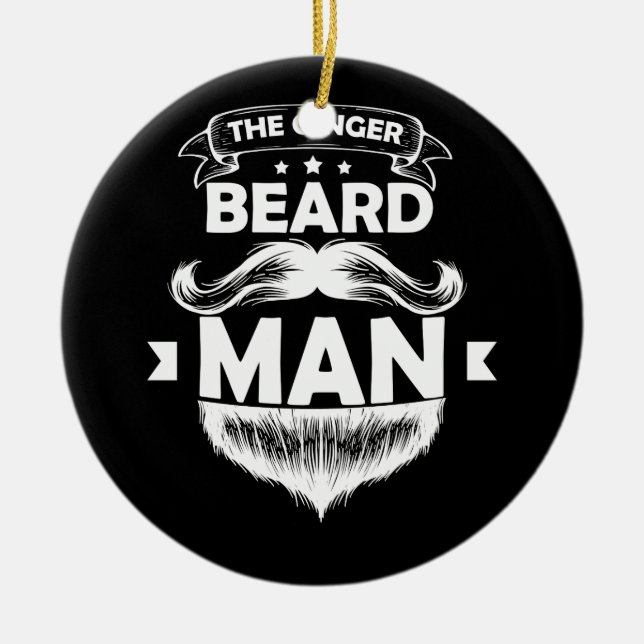 Ornamento De Cerâmica A camiseta Ginger Beard Man (Frente)