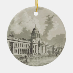 Ornamento De Cerâmica A casa feita sob encomenda, Dublin, 1792 (gravura)