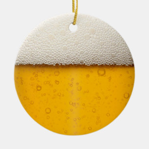 Ornamento De Cerâmica A cerveja borbulha Fim-Acima