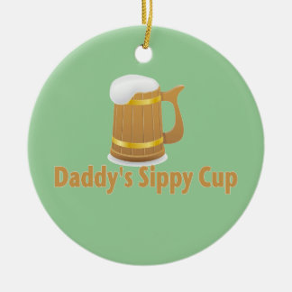 Ornamento De Cerâmica A cerveja Sippy do pai