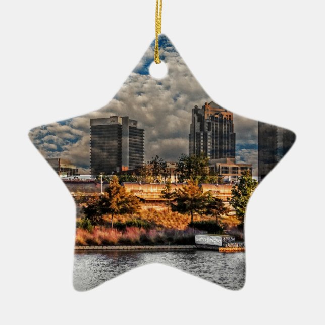 Ornamento De Cerâmica A cidade mágica (Frente)