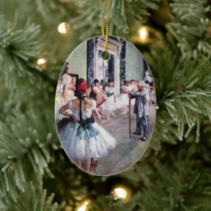 Ornamento De Cerâmica A classe de dança por Edgar Degas, arte do balé 