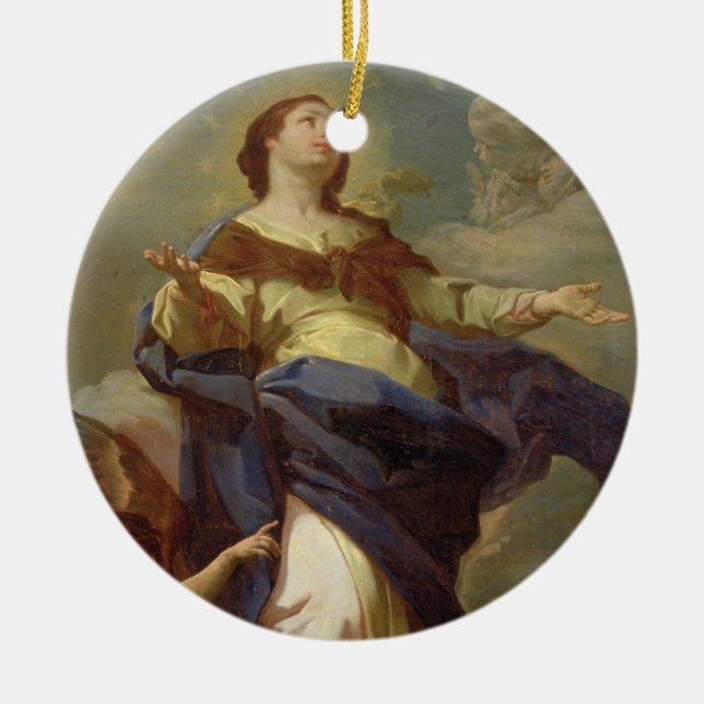 Ornamento De Cerâmica A concepção imaculada 2 (Frente)