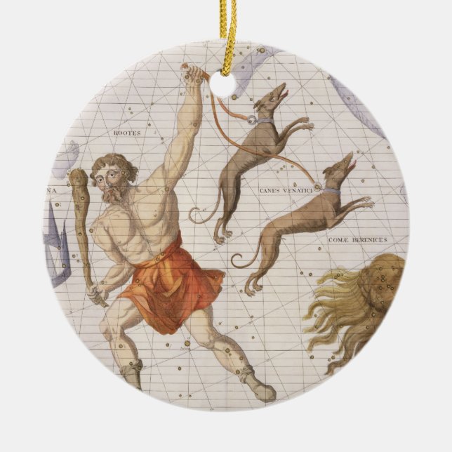 Ornamento De Cerâmica A constelação de Bootes, chapeia 20 'do atlas Coel (Frente)