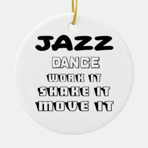 Ornamento De Cerâmica A dança do jazz, trabalha-o, agita-o, move-o