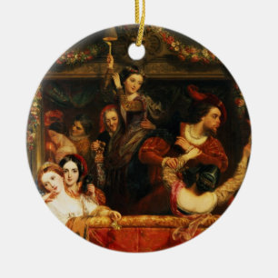 Ornamento De Cerâmica A diversão do Moccoletti - o último louco alegre