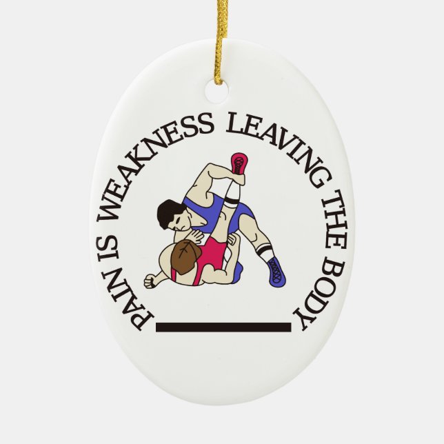 Ornamento De Cerâmica A dor é… (Frente)