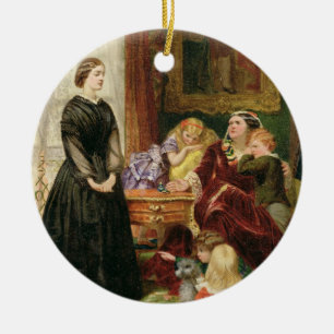 Ornamento De Cerâmica A educadora, 1860 (óleo em canvas)