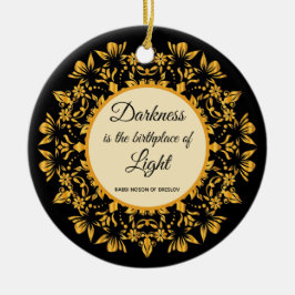 Ornamento De Cerâmica A escuridão é o local de nascimento do Decor de Br