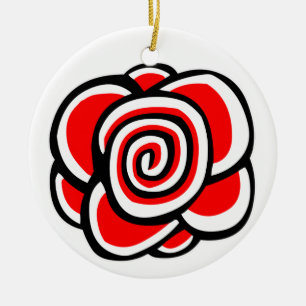Ornamento De Cerâmica A espiral aumentou