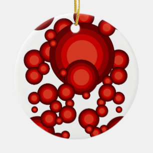 Ornamento De Cerâmica A estilização do ano vermelho 70