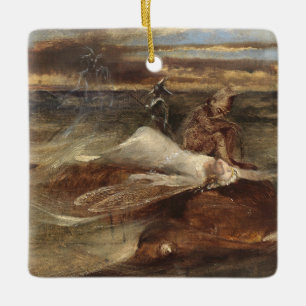 Ornamento De Cerâmica A fada e a serpente de mar