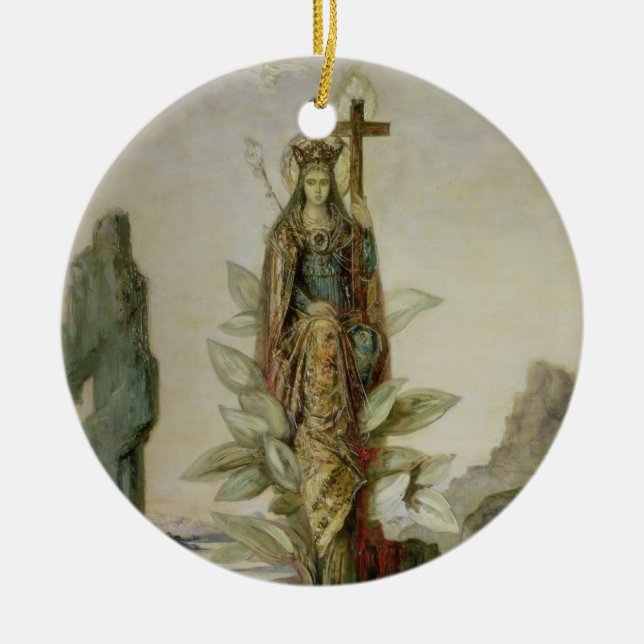 Ornamento De Cerâmica A flor místico (Frente)