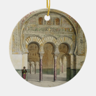 Ornamento De Cerâmica A galeria da corte dos leões no Alhambra,