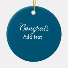 Ornamento De Cerâmica A graduação mínima simples de parabéns adiciona