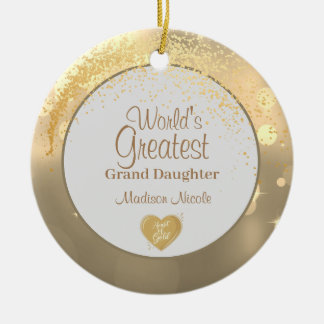 Ornamento De Cerâmica A Grande Filha do Mundo de Natal