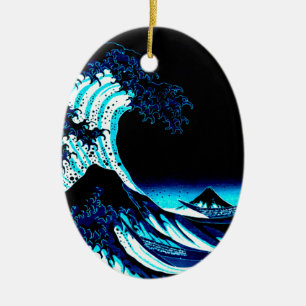 Ornamento De Cerâmica A Grande Onda