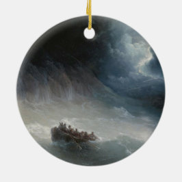 Ornamento De Cerâmica A ira dos mares (por Ivan Aivazovsky)
