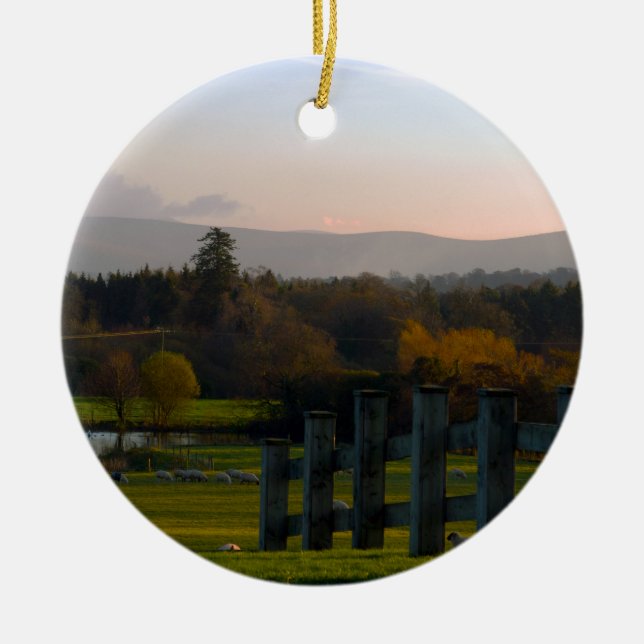 Ornamento De Cerâmica A Irlanda é bonita (Frente)