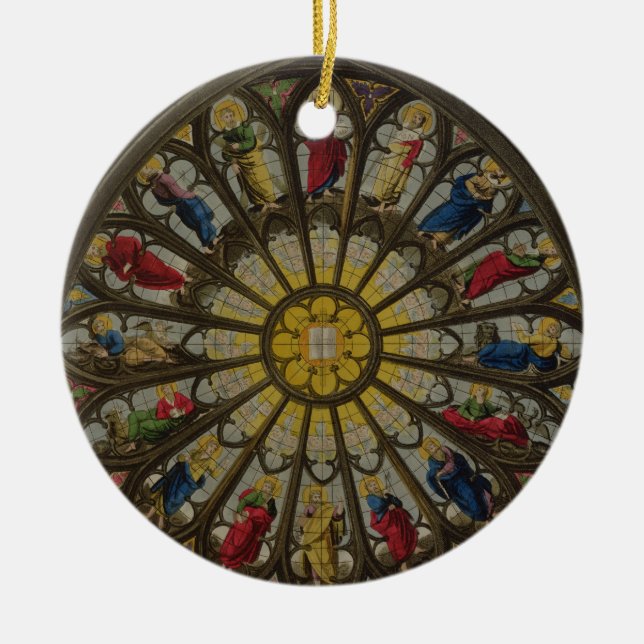 Ornamento De Cerâmica A janela norte, placa D 'de Westminster Abbey (Frente)