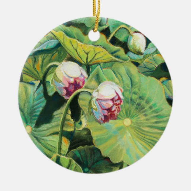 Ornamento De Cerâmica A Luz do Éden - (Frente)