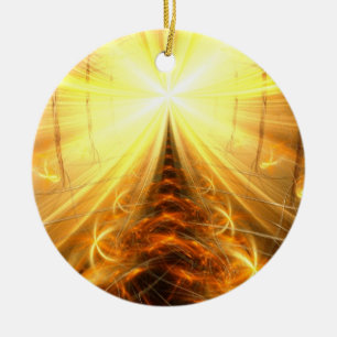 Ornamento De Cerâmica A luz na extremidade do túnel